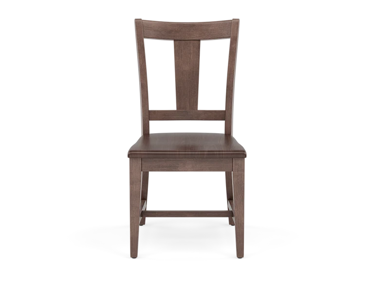 Kincaid Kafe Splat Back Side Chair Wood Seat